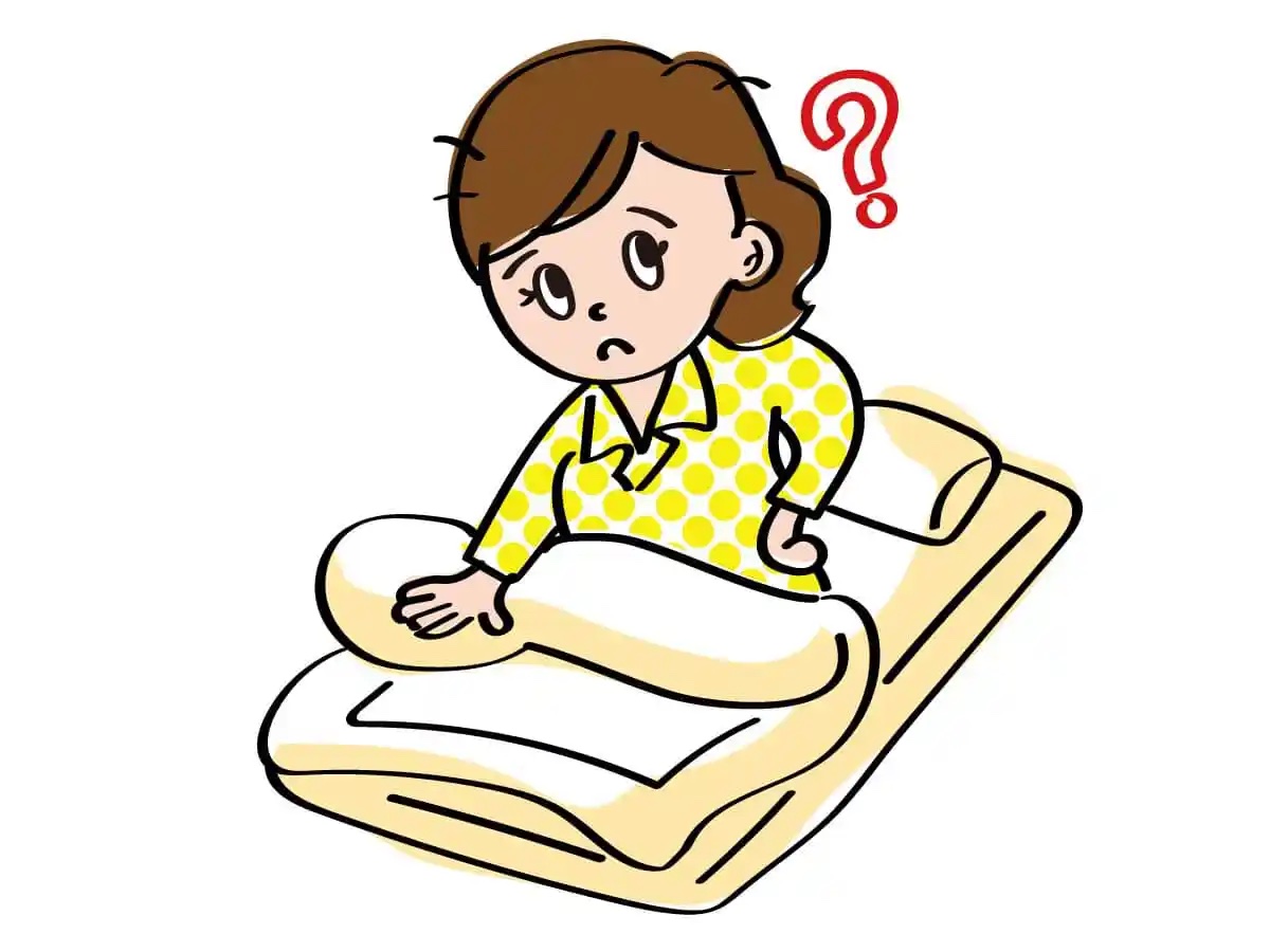 側生地が傷んだ布団