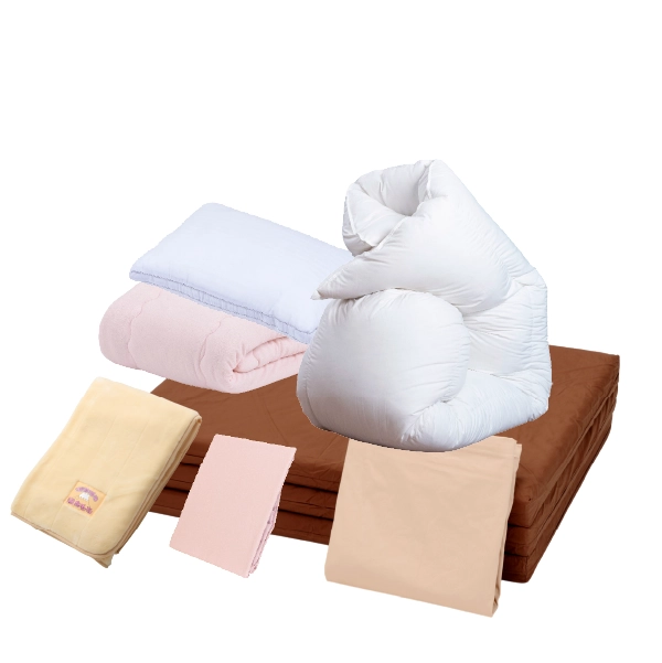 婚礼セット［3］（快眠の王ROYAL・本掛5合目・ほほ笑みケット・ホテル枕・掛枕カバー BOXシーツ(100ローンインド超長綿) ）